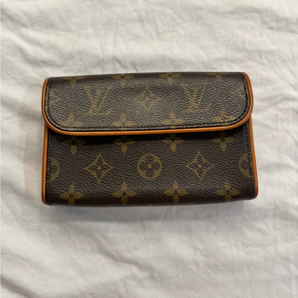 Louis Vuitton Monogram Canvas Flap Crossbody in Brown and Tan